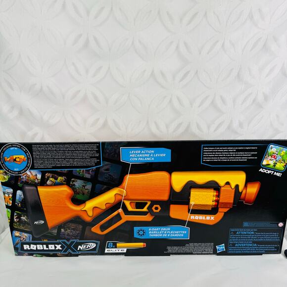 Nerf Roblox Adopt Me! Bees! Lever Action Dart Blaster Gun *Includes Virual Code - Picture 5 of 10
